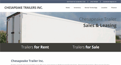 Desktop Screenshot of chesapeaketrailer.com