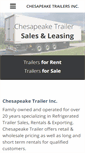 Mobile Screenshot of chesapeaketrailer.com